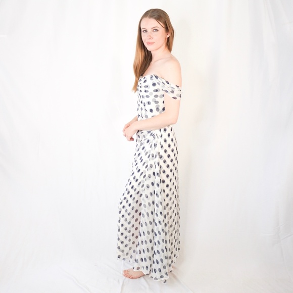 CAROLINA HERRERA Couture PolkaDot Strapless Dress - Picture 4 of 8